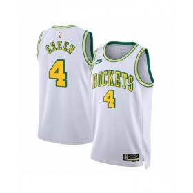 Camiseta Nike Swingman Jalen Green #4 de los Houston Rockets para hombre, edición clásica, color blanco 2022/23