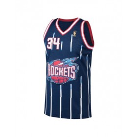 Camiseta de la NBA Mitchell & Ness Swingman azul marino Hakeem Olajuwon #34 de los Houston Rockets para hombre