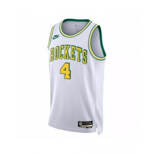 Camiseta Nike Swingman Jalen Green #4 de los Houston Rockets para hombre, edición clásica, color blanco 2022/23