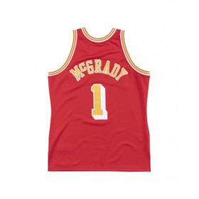 Camiseta de la NBA para hombre Tracy McGrady #1 Mitchell & Ness de los Houston Rockets, color rojo, 2004/05, Swingman