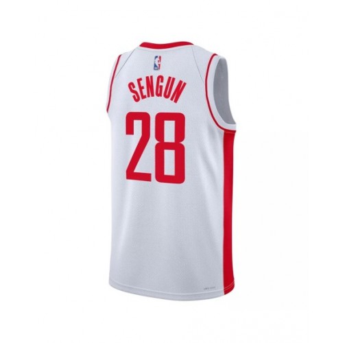 Camiseta Nike Swingman 2022/23 de los Houston Rockets Alperen Sengun #28 para hombre, edición de la asociación