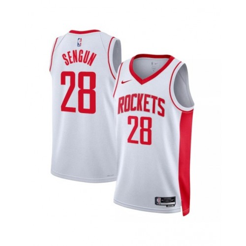 Camiseta Nike Swingman 2022/23 de los Houston Rockets Alperen Sengun #28 para hombre, edición de la asociación