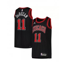 Camiseta de hombre Chicago Bulls DeMar DeRozan #11 Jordan Brand Swingman negra 2022/23 - Edición Statement