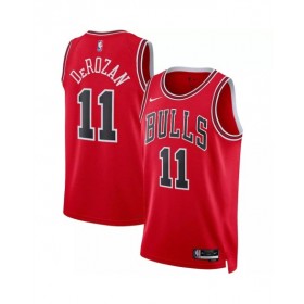 Camiseta Nike Swingman n.º 11 de DeMar DeRozan de los Chicago Bulls para hombre, edición Icon, color rojo 2022/23