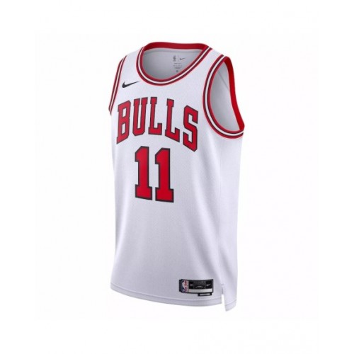 Camiseta Nike Swingman n.º 11 de DeMar DeRozan de los Chicago Bulls para hombre, edición de la asociación, color blanco 2022/23