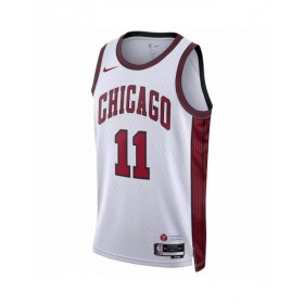 Camiseta Nike Swingman n.º 11 de DeMar DeRozan de los Chicago Bulls para hombre, edición City, color blanco 2022/23