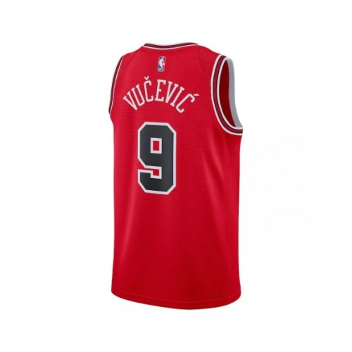 Camiseta Nike Swingman n.º 9 de Nikola Vucevic de los Chicago Bulls para hombre, edición Icon, color rojo 22/23