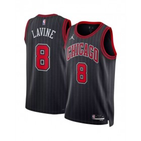 Camiseta de hombre Chicago Bulls Zach LaVine #8 Jordan Brand Swingman negra 22/23 - Edición Statement