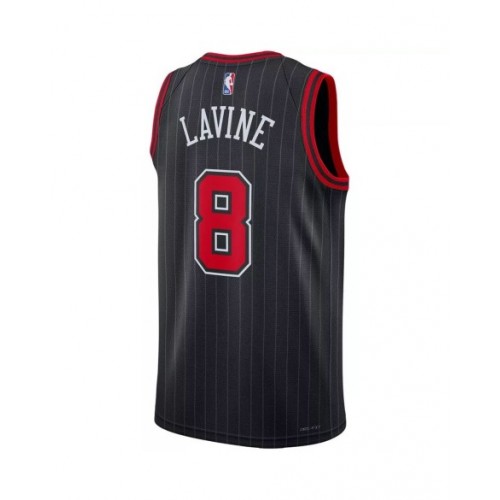 Camiseta de hombre Chicago Bulls Zach LaVine #8 Jordan Brand Swingman negra 22/23 - Edición Statement