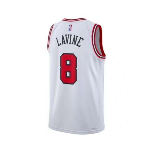 Camiseta Nike Swingman 22/23 de los Chicago Bulls de Zach LaVine #8 para hombre, edición de la asociación