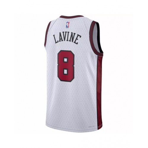 Camiseta Nike Swingman 22/23 de los Chicago Bulls de Zach LaVine #8 para hombre, edición City, color blanco