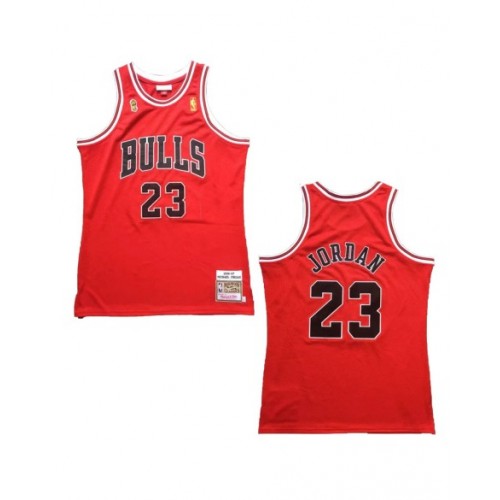 Camiseta de la NBA para hombre Jordan #23 de los Chicago Bulls de Mitchell & Ness, color rojo, 1996/97, Swingman