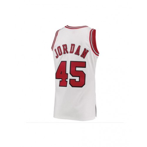 Camiseta de la NBA para hombre Jordan #45 de los Chicago Bulls de Mitchell & Ness, color blanco, 1994/95, Swingman