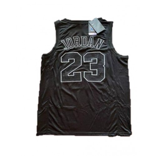 Camiseta negra Michael Jordan #23 de los Chicago Bulls para hombre - Edición especial MVP