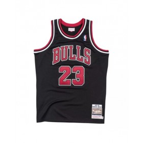 Camiseta de jugador de los Chicago Bulls Michael Jordan #23 Mitchell & Ness Hardwood Classics 1997-98 para hombre, color negro