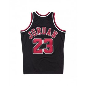 Camiseta de jugador de los Chicago Bulls Michael Jordan #23 Mitchell & Ness Hardwood Classics 1997-98 para hombre, color negro