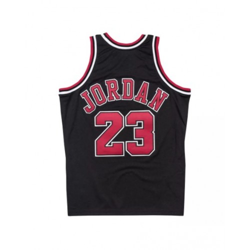 Camiseta de jugador de los Chicago Bulls Michael Jordan #23 Mitchell & Ness Hardwood Classics 1997-98 para hombre, color negro