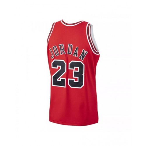 Camiseta de jugador de los Chicago Bulls Michael Jordan #23 Mitchell & Ness Hardwood Classics roja 1997-98 para hombre