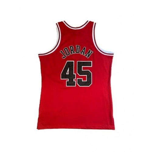 Camiseta de la NBA Jordan #45 Mitchell & Ness roja 1994/95 Swingman para hombre