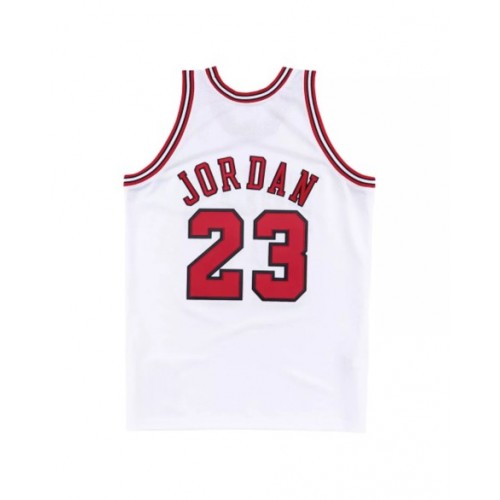 Camiseta retro de la NBA Nike de Michael Jordan nº 23 de los Chicago Bulls 1997/98, color blanco y con el logo Swingman