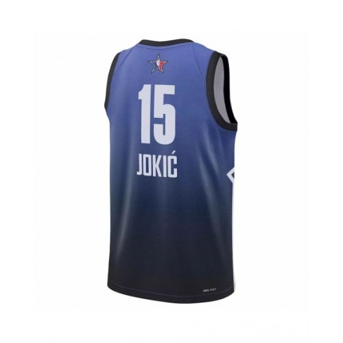 Camiseta azul de la NBA All-Star Game 2023 Swingman de la marca Nikola Jokic Jordan para hombre