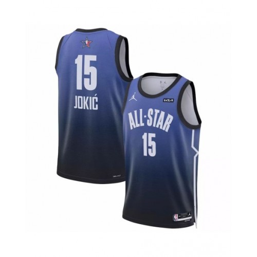 Camiseta azul de la NBA All-Star Game 2023 Swingman de la marca Nikola Jokic Jordan para hombre