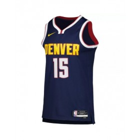 Camiseta Nike azul marino Swingman Nikola Jokic #15 de los Denver Nuggets 2022/23 para hombre - Edición Icon