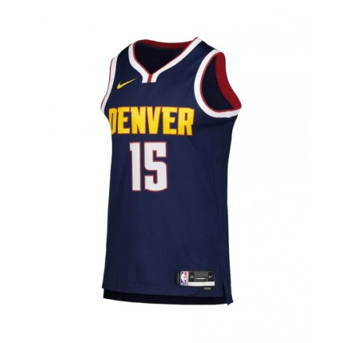 Camiseta Nike azul marino Swingman Nikola Jokic #15 de los Denver Nuggets 2022/23 para hombre - Edición Icon