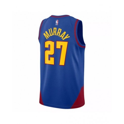 Camiseta de hombre Denver Nuggets Jamal Murray #27 Jordan Brand azul Swingman 2022/23 - Edición Statement