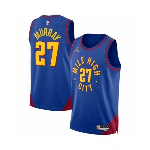 Camiseta de hombre Denver Nuggets Jamal Murray #27 Jordan Brand azul Swingman 2022/23 - Edición Statement