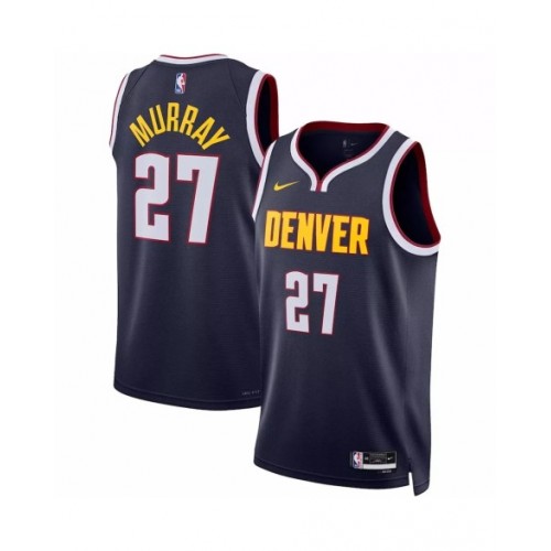 Camiseta Nike azul marino Swingman n.º 27 Jamal Murray 2022/23 de los Denver Nuggets para hombre - Edición Icon