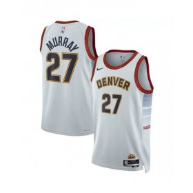 Camiseta Nike Swingman 22/23 de los Denver Nuggets Jamal Murray #27 para hombre, edición City, color blanco