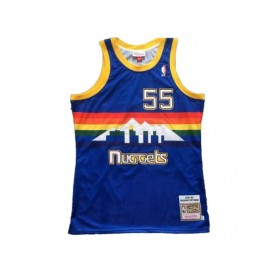 Camiseta Denver Nuggets Mutombo #55 Mitchell & Ness Azul 1991/92 Swingman NBA Hombre