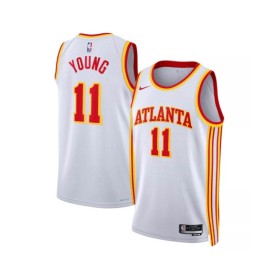 Camiseta Nike Swingman Trae Young #11 de los Atlanta Hawks para hombre, edición de la asociación, color blanco 2022/23