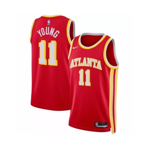 Camiseta Nike Swingman Trae Young #11 de los Atlanta Hawks 2022/23 en color rojo - Edición Icon