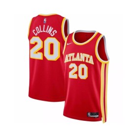 Camiseta de alero John Collins #20 de los Atlanta Hawks para hombre, color rojo 2022/23 - Icon Edition