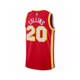 Camiseta de alero John Collins #20 de los Atlanta Hawks para hombre, color rojo 2022/23 - Icon Edition