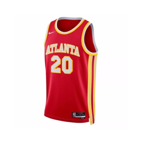 Camiseta de alero John Collins #20 de los Atlanta Hawks para hombre, color rojo 2022/23 - Icon Edition