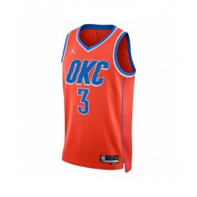 Camiseta de hombre Jordan Brand Josh Giddey #3 de Oklahoma City Thunder en naranja 2022/23 Swingman - Edición Statement