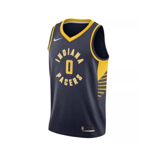 Camiseta Nike azul marino Swingman Tyrese Haliburton #0 de los Indiana Pacers 2022/23 para hombre - Icon Edition