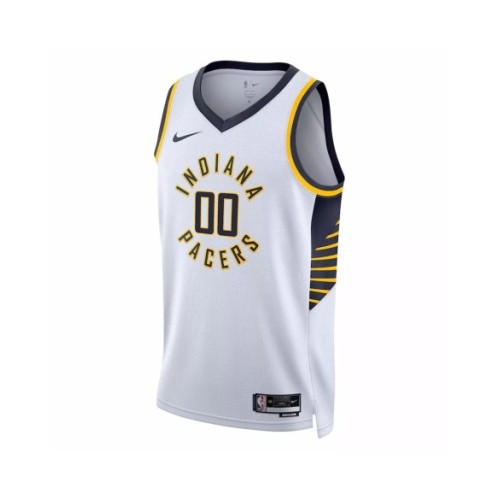 Camiseta Nike Swingman Bennedict Mathurin #00 de los Indiana Pacers para hombre, edición de la asociación, color blanco 2022/23