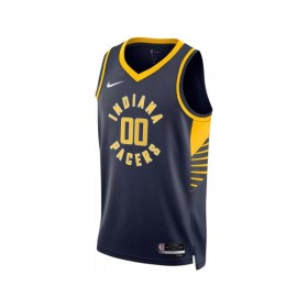 Camiseta Nike azul marino Swingman Bennedict Mathurin #00 de los Indiana Pacers 2022/23 para hombre - Edición Icon