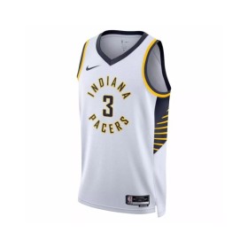 Camiseta Nike blanca 2022/23 Swingman Chris Duarte #3 de los Indiana Pacers para hombre - Association Edition