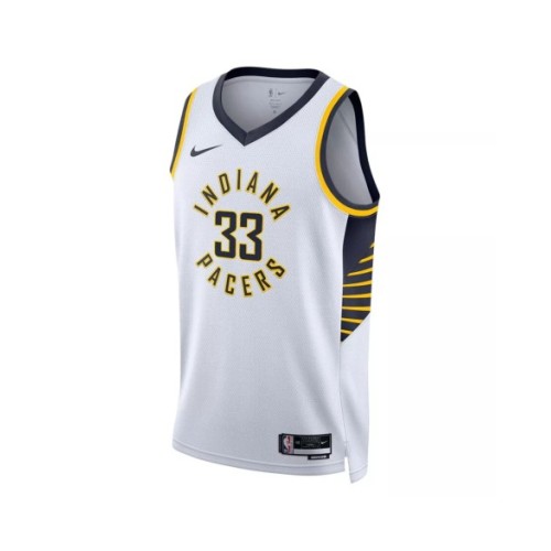 Camiseta Nike Swingman Myles Turner #33 de los Indiana Pacers para hombre, edición de la asociación, color blanco 2022/23