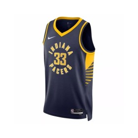 Camiseta Nike azul marino Swingman 2022/23 de Myles Turner #33 de los Indiana Pacers para hombre - Edición Icon