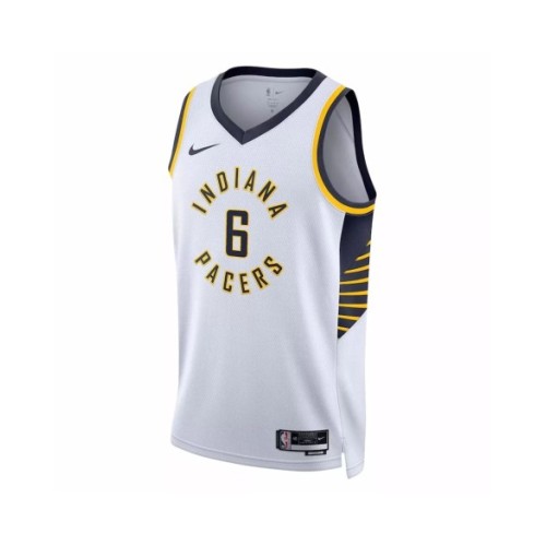 Camiseta Nike Swingman Lance Stephenson #6 de los Indiana Pacers para hombre, edición de la asociación, color blanco 2022/23