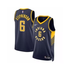 Camiseta Nike azul marino Swingman Lance Stephenson #6 de los Indiana Pacers 2022/23 para hombre - Edición Icon