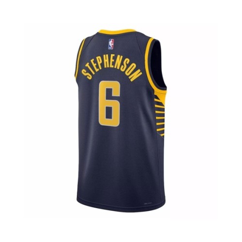 Camiseta Nike azul marino Swingman Lance Stephenson #6 de los Indiana Pacers 2022/23 para hombre - Edición Icon