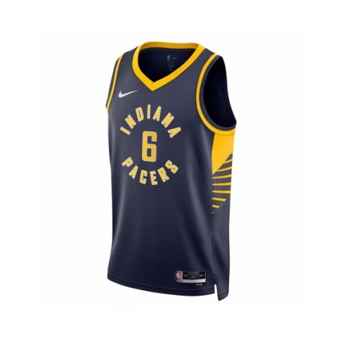 Camiseta Nike azul marino Swingman Lance Stephenson #6 de los Indiana Pacers 2022/23 para hombre - Edición Icon