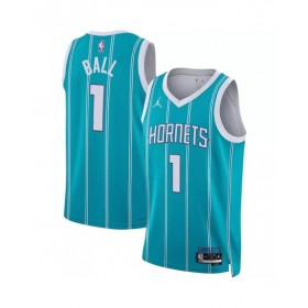 Camiseta de hombre LaMelo Ball #1 de los Charlotte Hornets, edición Icon, color verde, 22/23